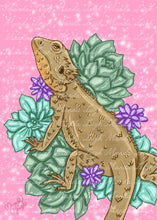Load image into Gallery viewer, Bearded Dragon 5x7
