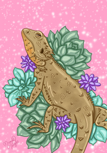 Load image into Gallery viewer, Bearded Dragon 5x7
